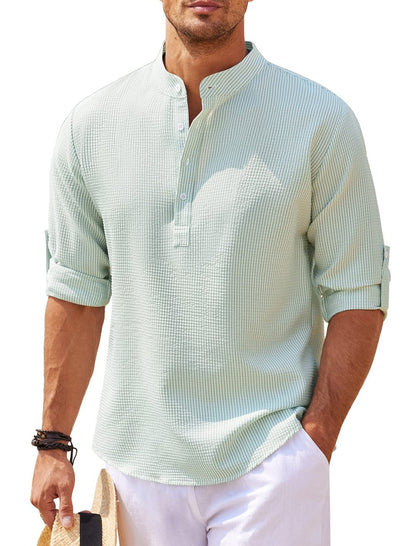 Cormac - Blokes' Long Sleeve Chill Linen Shirt